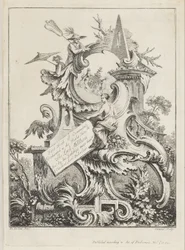 Frontispiz für Buch 4, in Acht Bücher des Ornaments